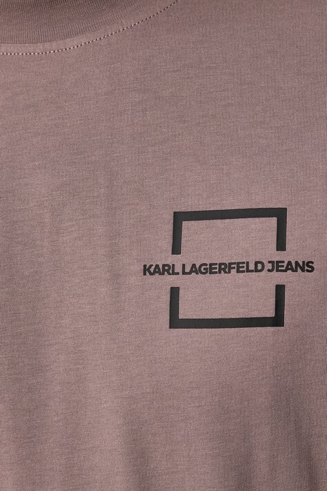 Karl Lagerfeld Jeans футболка чоловіча бавовняна — AW26-TSMZ0W, коричневий — фото 5