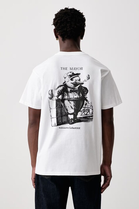 Carhartt WIP Vote T-Shirt bawełniany męski biały I037269