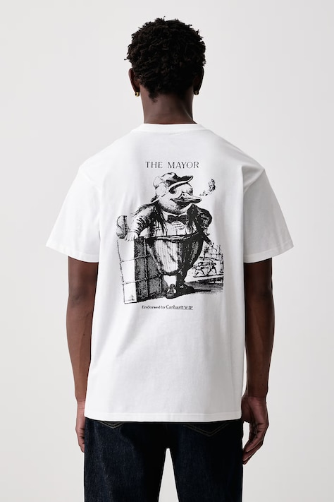 Carhartt WIP Vote T-Shirt bawełniany męski biały I037269