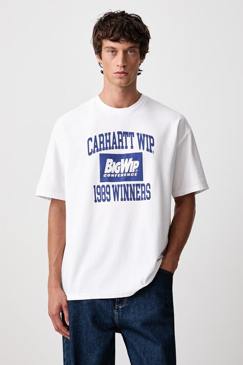 Carhartt WIP 1989 Winners T-Shirt tricou oversized din bumbac pentru bărbați alb I037264