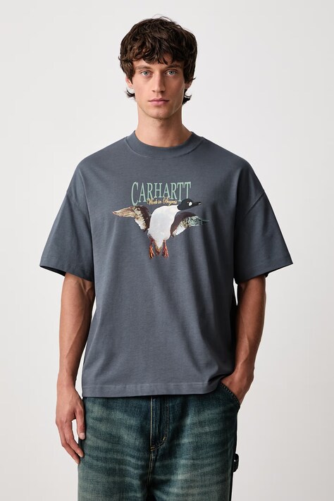Carhartt WIP Pennon T-Shirt in cotone da uomo rosa I037261