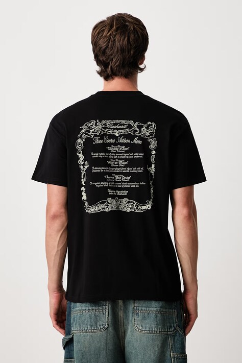Carhartt WIP Chez WIP T-Shirt bawełniany męski czarny I037260