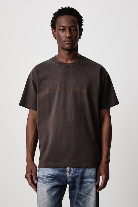 Carhartt WIP Boxed T-Shirt T-shirt bawełniany męski brązowy I037256