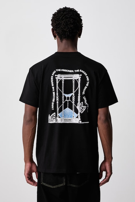 Carhartt WIP Hourglass T-Shirt bawełniany męski czarny I037247