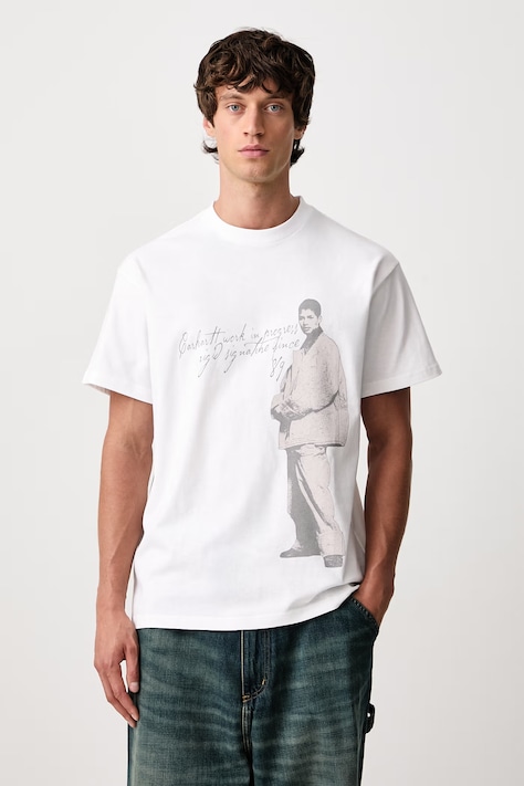 Carhartt WIP Archive '95 T-Shirt bawełniany męski biały I037236