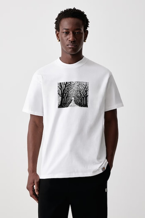 Carhartt WIP Avenue T-Shirt bawełniany męski biały I037220