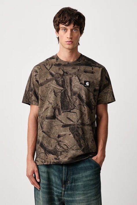 Carhartt WIP Feather Tree T-Shirt тениска от памук мъжка многоцветна I037168