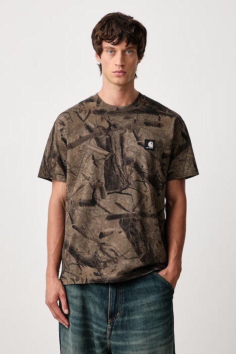 Carhartt WIP Feather Tree T-Shirt тениска от памук мъжка многоцветна I037168