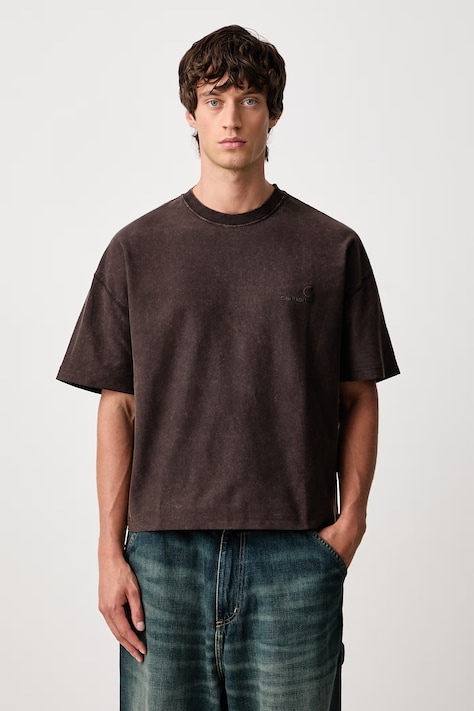 Carhartt WIP Lambert T-Shirt in cotone da uomo marrone I037016