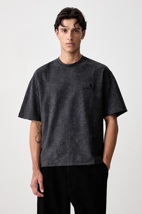 Carhartt WIP Lambert T-Shirt bawełniany męski czarny I037016