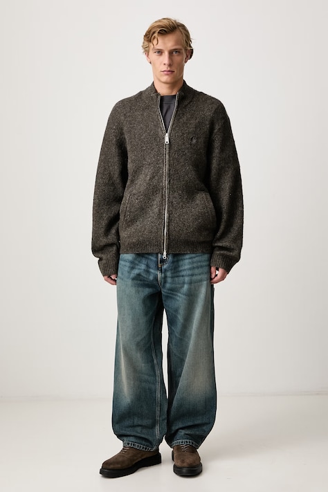 Carhartt WIP Signature Script T-Shirt in cotone da uomo grigio I033828