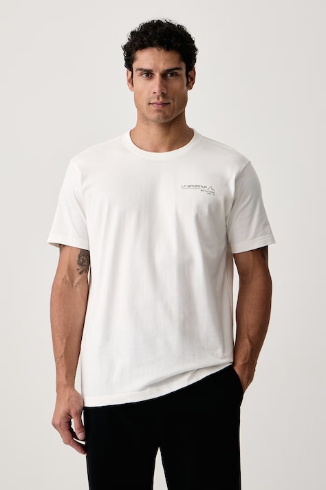 La Sportiva T-shirt męski bawełniany Since 1928 biały ZACT252