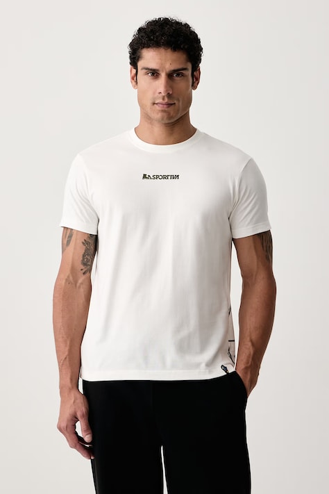 La Sportiva T-shirt męski bawełniany Eighties Logo biały ZACT246