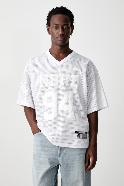Neighborhood T-shirt męski biały 261FPNH.CSM10