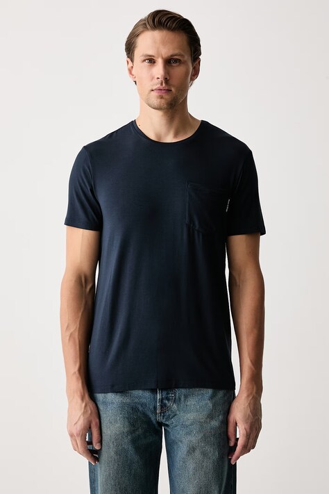 Marc O'Polo T-shirt basic męski z modalem granatowy 10228703