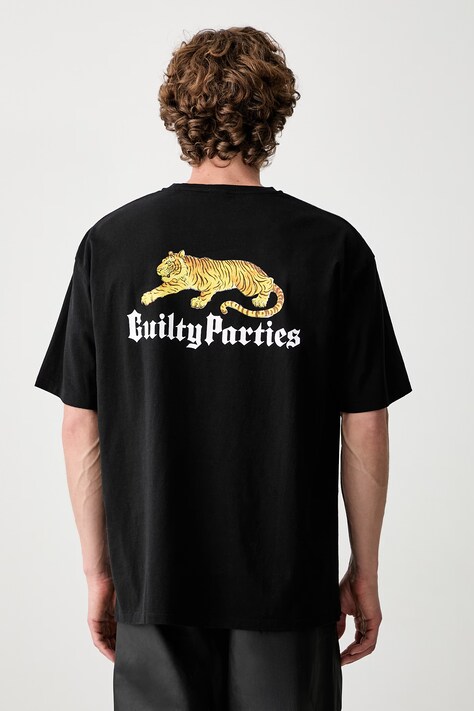 Wacko Maria T-shirt bawełniany męski czarny 25SS-WMT-WT08