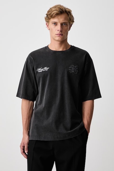 Filling Pieces t-shirt βαμβακερό ανδρικό μαύρο 422620501387