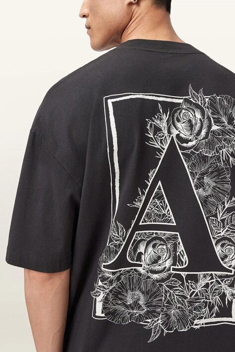 AllSaints футболка оверсайз чоловіча бавовняна ANTHOS — фото 5