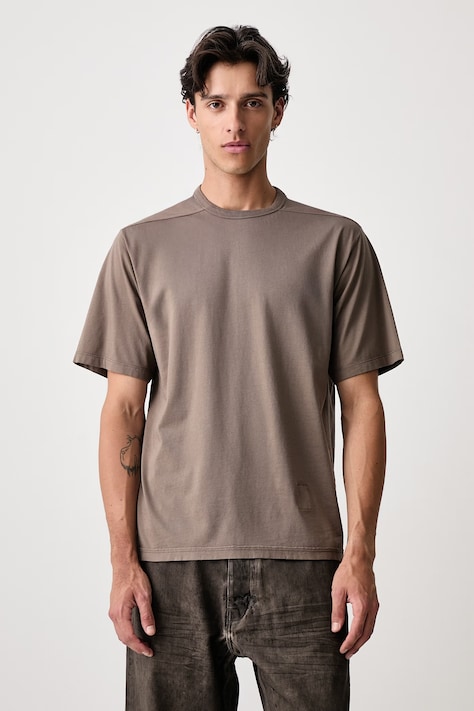 Rick Owens DRKSHDW Brad tričko bavlnené pánske sivé DU02F6254 RNP