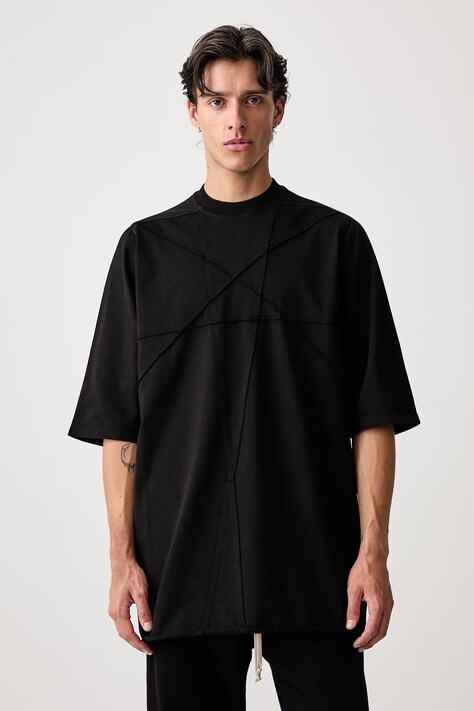 Rick Owens DRKSHDW Jumbo tričko bavlnené pánske čierne DU02F6274 RIGET2