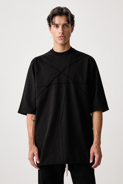 Rick Owens DRKSHDW Jumbo tričko bavlnené pánske čierne DU02F6274 RIGET2