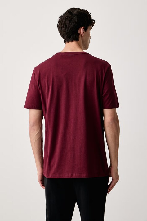 HUGO T-shirt męski bawełniany Dahr różowy 50568696