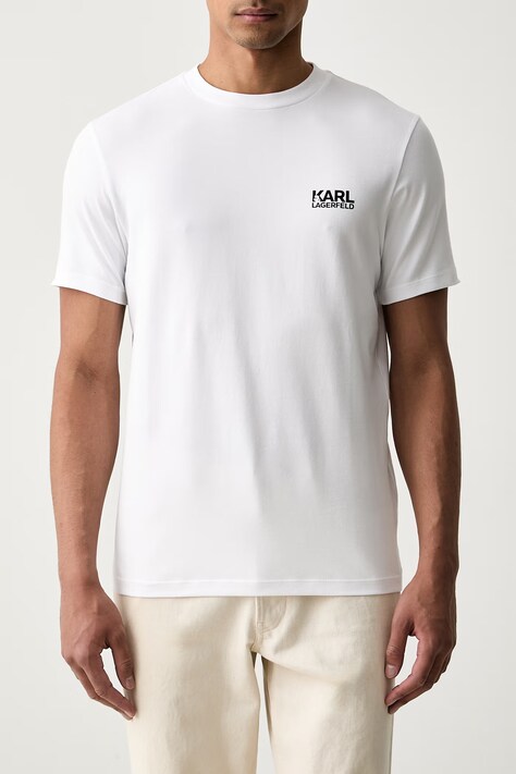 Karl Lagerfeld футболка чоловіча з бавовною — AW26-TSMZ5B, білий — фото 4