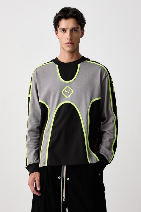 Puma PUMA x A$AP ROCKY a maniche lunghe da uomo in cotone grigia 637485