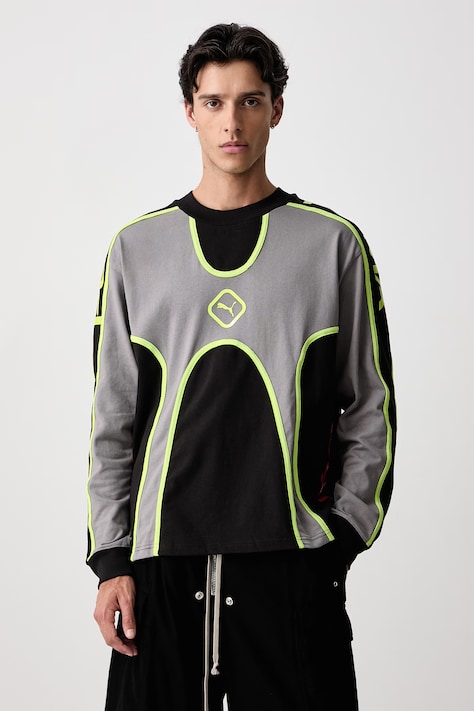 Puma PUMA x A$AP ROCKY a maniche lunghe da uomo in cotone grigia 637485