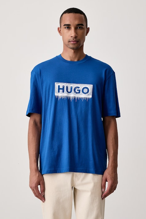 HUGO Blue Majica za muškarce od pamuka Nuiden plava 50570521