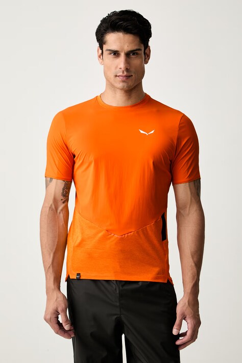 Salewa T-shirt treningowy męski PEDROC pomarańczowy 00.0000029174