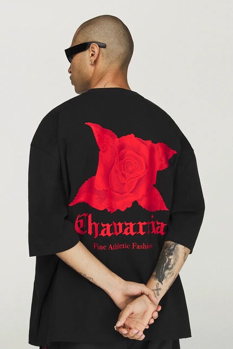 adidas Originals Dark Rose Tee x Willy Chavarria t-shirt cotton Women's black KZ3115