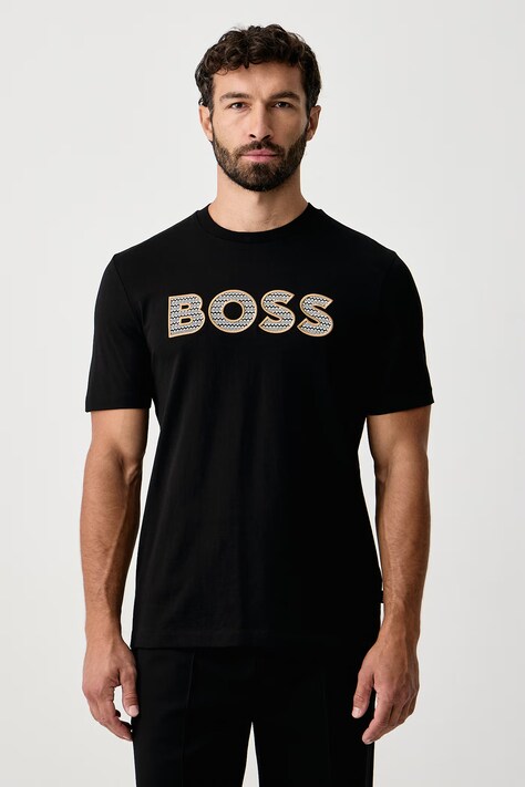 BOSS Tričko pánské bavlněné C-Thompson černé 50569995