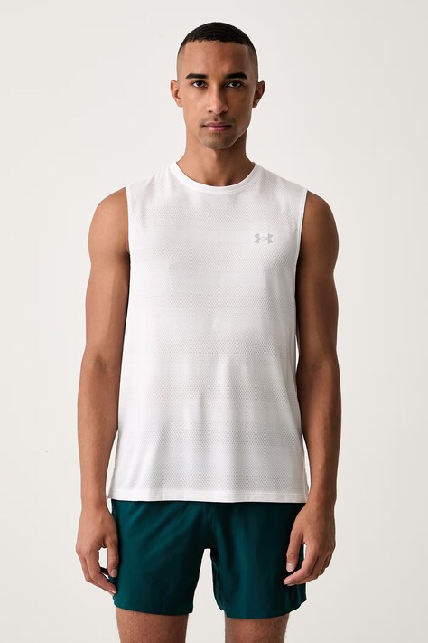 Under Armour top treningowy męski UA Velociti Tank biały 6010888.100