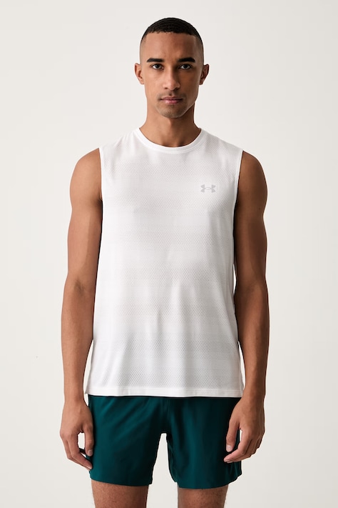 Under Armour top treningowy męski UA Velociti Tank biały 6010888.100