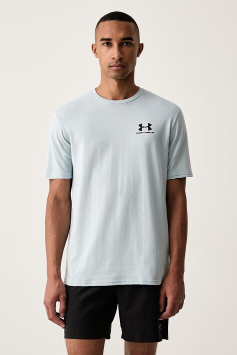 Under Armour T-shirt treningowy męski z bawełną SPORTSTYLE LEFT CHEST niebieski 1326799.034