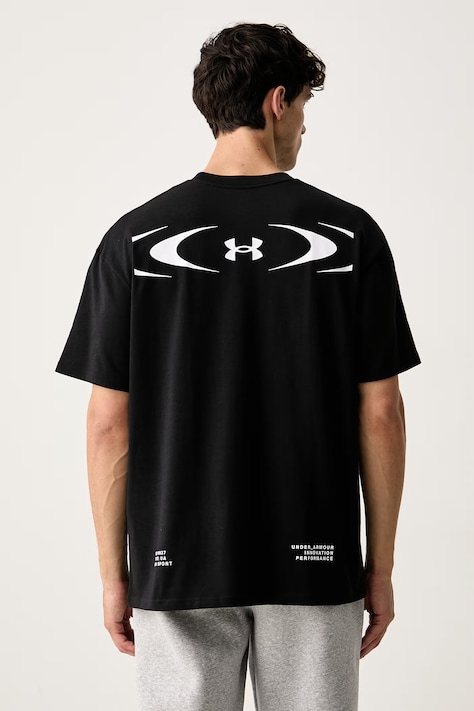 Under Armour T-shirt męski z bawełną czarny 6013625