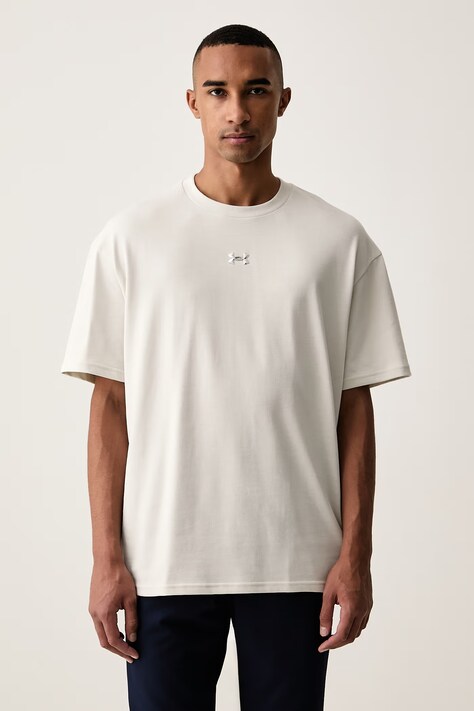 Under Armour t-shirt ανδρικό με βαμβάκι λευκό 6013618