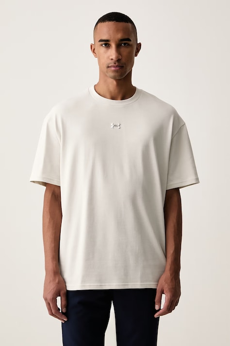 Under Armour tričko pánske s bavlnou biele 6013618