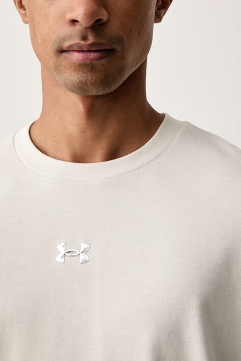 Under Armour t-shirt ανδρικό με βαμβάκι λευκό 6013618