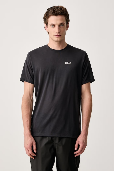 Jack Wolfskin T-shirt trekkingowy męski VONNAN WILD czarny A66667