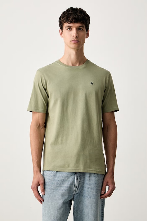 Scotch & Soda T-shirt męski bawełniany zielony 183578