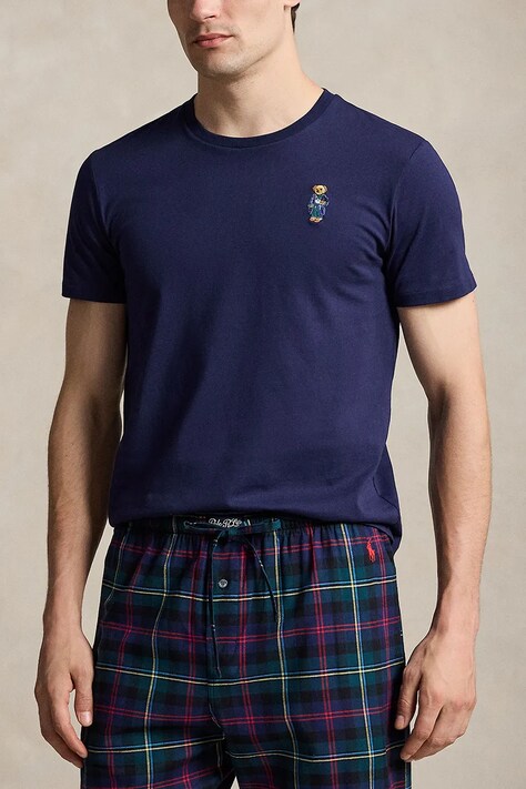 Polo Ralph Lauren T-shirt lounge bawełniany męski granatowy 714P18502