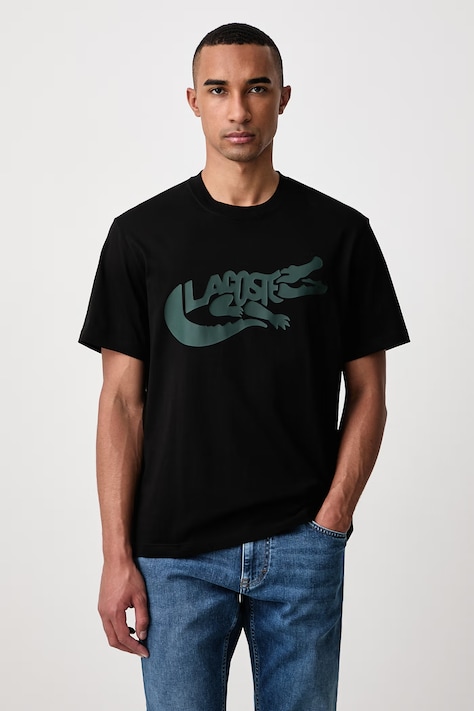 Lacoste Футболка для мужчин из хлопка чёрная TH9990