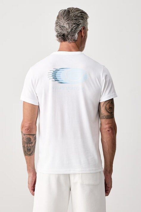 Lacoste T-shirt męski z bawełną biały TH6655