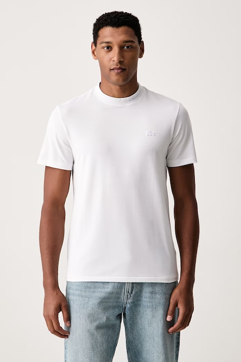 Lacoste T-shirt z bawełną męski biały TH5060