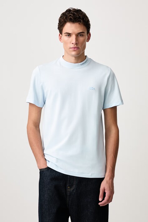 Lacoste T-shirt ανδρικό με βαμβάκι μπλε TH5060