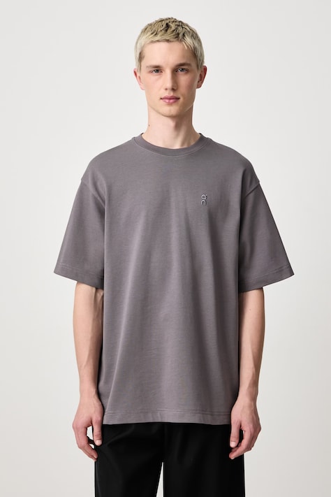 On Club Collective T-shirt bawełniany męski szary 1MG10714989