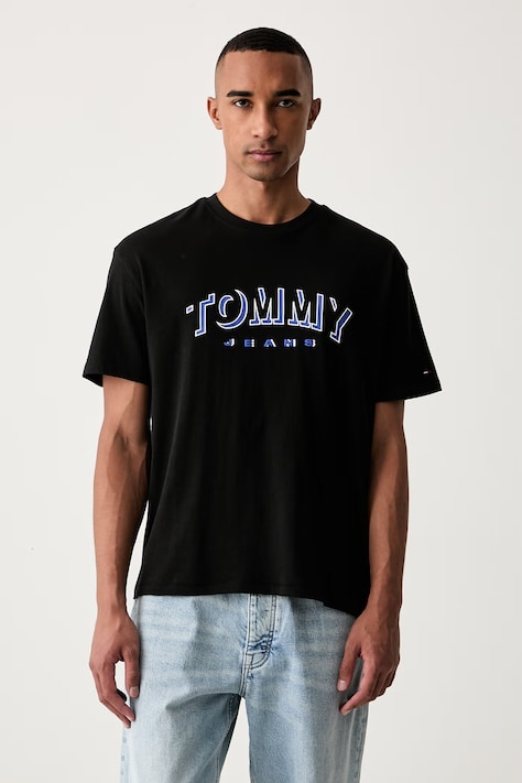Tommy Jeans majica muška pamučna crna DM0DM23602