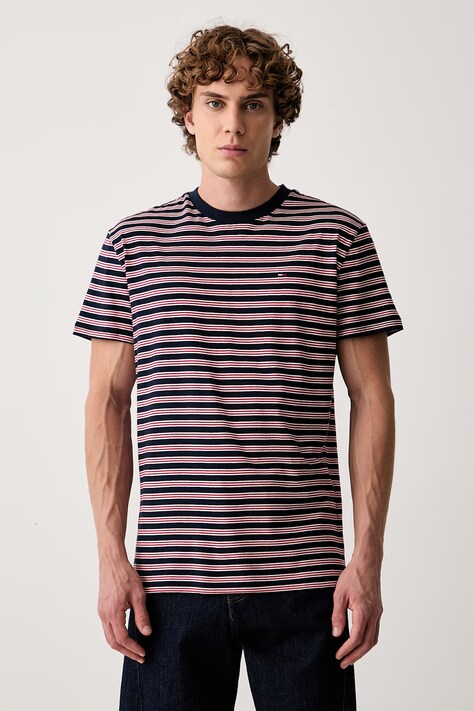 Tommy Jeans T-shirt męski bawełniany granatowy DM0DM23562